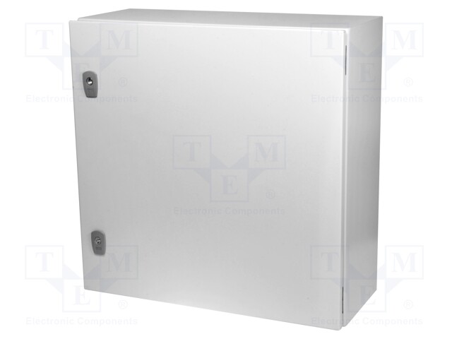 Enclosure: multipurpose; X: 600mm; Y: 600mm; Z: 250mm; CS; steel; grey