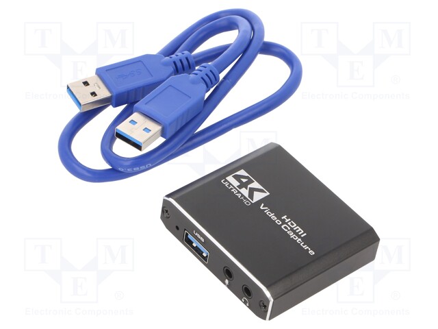 Grabber Audio/Video; HDMI 1.4,USB 3.0; black