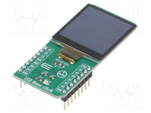 Click board; LCD display; GPIO,SPI; LS013B7DH03; 3.3VDC