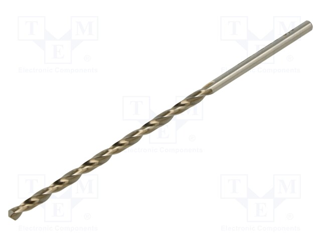 Drill bit; for metal; Ø: 1mm; L: 56mm; bulk,industrial; HSS SUPER