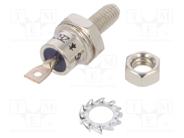 Diode: stud rectifying; 1.2kV; 1.3V; 25A; cathode to stud; M5