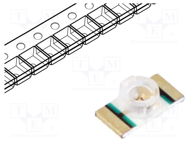 LED; SMD; 1206; red; 45÷100mcd; 3.2x1.6x1.1mm; 70°; 2÷2.4V; 20mA