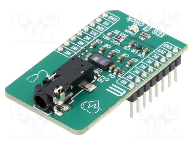 Click board; heart rate sensor; I2C; MAX86150; 3.3/5VDC