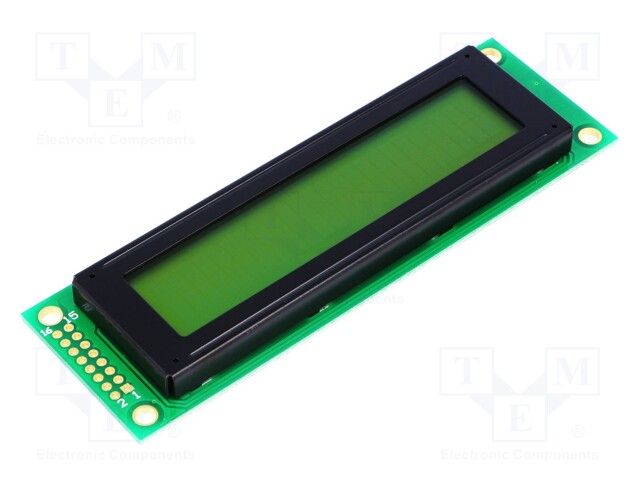 Display: LCD; alphanumeric; STN Positive; 24x2; 116x37x12mm; LED