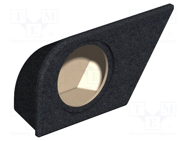 Car loudspeaker enclosure; MDF; black melange; textil; 17l; 250mm