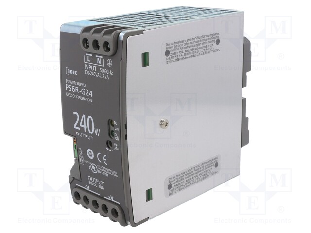 Power supply: switched-mode; 240W; 24VDC; 10A; 85÷264VAC; 960g