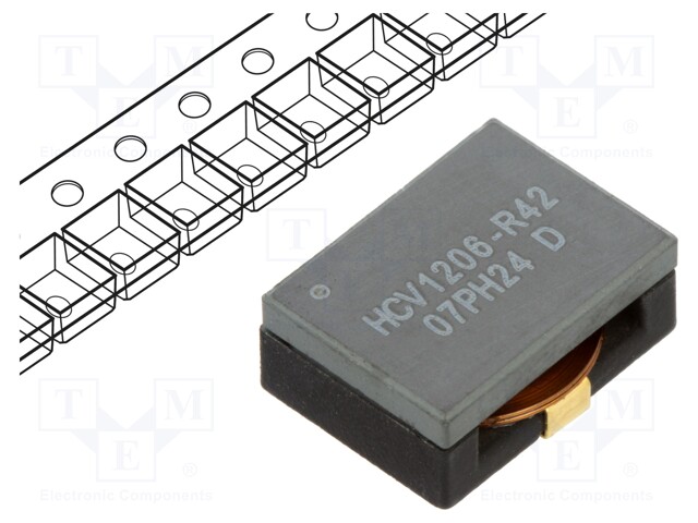 Inductor: wire; SMD; 420nH; Ioper: 16A; 3.15Ω; ±10%; Isat: 42A