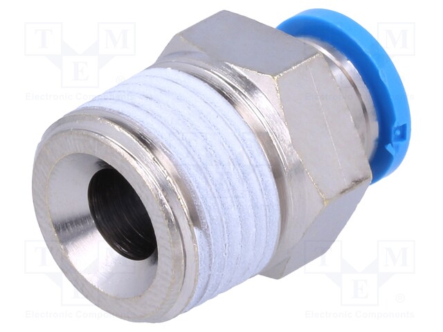 Push-in fitting; straight; Input thread: R 3/8" external; 8mm