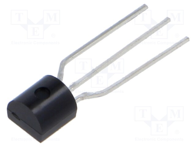 Transistor: NPN; bipolar; 120V; 0.05A; 0.5W; TO92