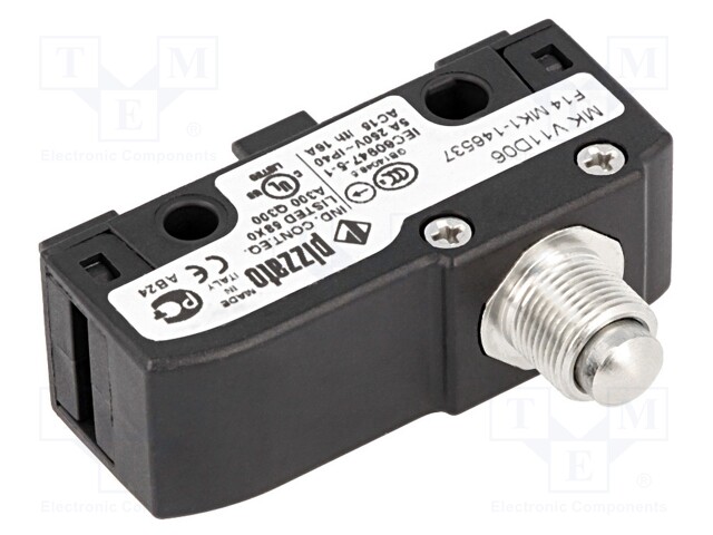 Microswitch SNAP ACTION; with pin; SPDT; 6A/250VAC; 5A/24VDC