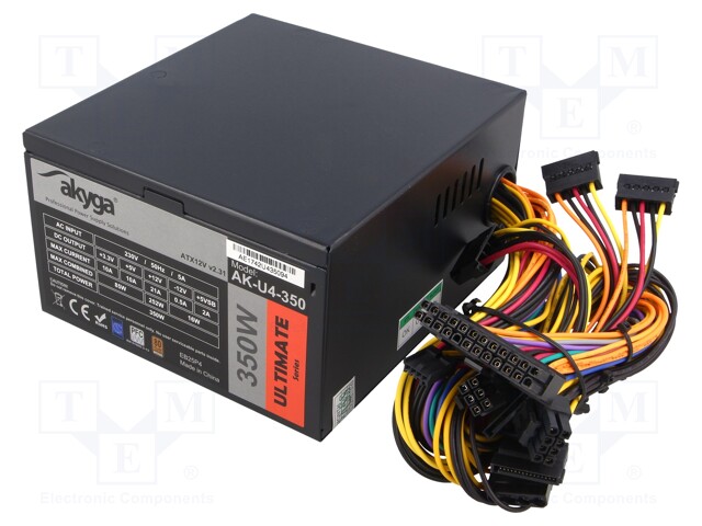 Power supply: computer; ATX; 350W