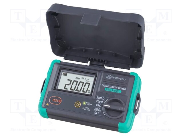 Meter: grounding resistance; LCD; 0÷2kΩ; VAC: 0÷300V; VDC: 0÷300V