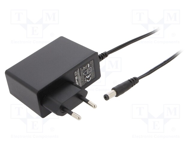 Power supply: switched-mode; constant voltage; 9VDC; 2.5A; 22.5W