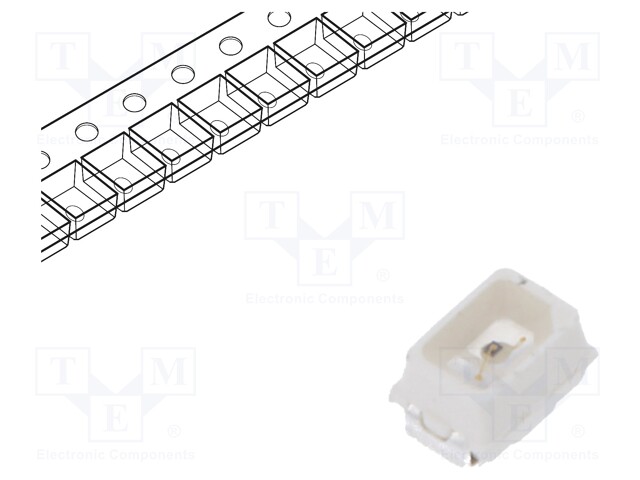 LED; SMD; Mini PLCC2,2014; orange; 180÷430mcd; 2x1.4x1.3mm; 120°