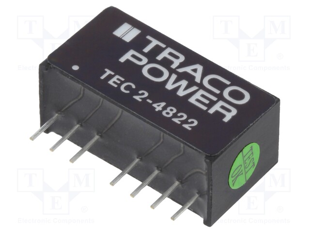 Converter: DC/DC; 2W; Uin: 36÷75V; Uout: 12VDC; Uout2: -12VDC; SIP8