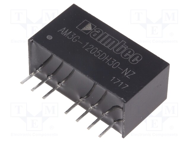 Converter: DC/DC; 3W; Uin: 9÷18V; Uout: 5VDC; Uout2: -5VDC; SIP8; 4.9g