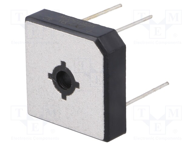 Single-phase bridge rectifier; Urmax: 50V; If: 15A; Ifsm: 300A