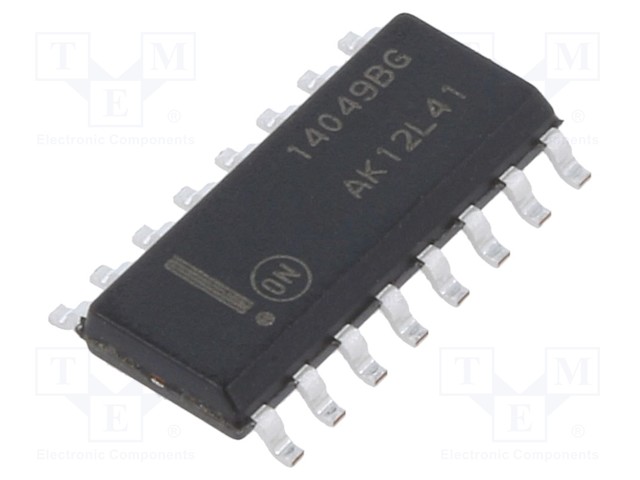 IC: digital; buffer; NOT; Channels: 6; IN: 1; SMD; SO16; 3÷18VDC