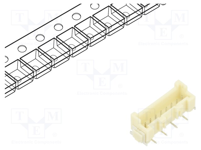 Wire-board; socket; male; XA; 2.5mm; PIN: 8; SMT; 250V; 3A; -25÷85°C