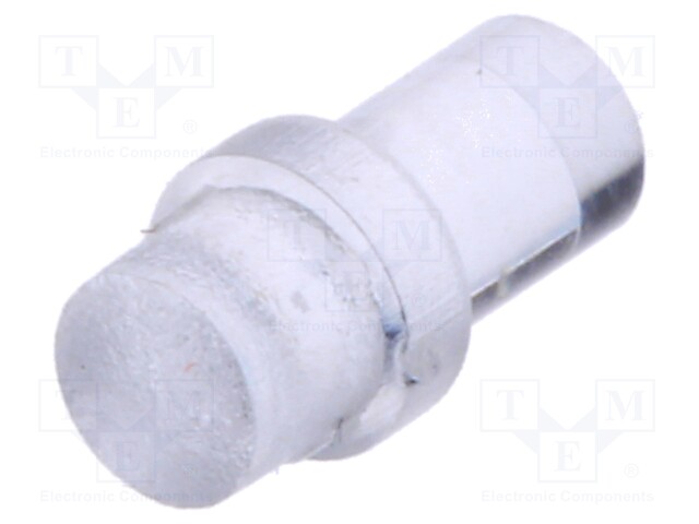 Fiber for LED; round; Ø3mm; Front: flat; straight