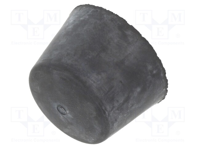 Vibroisolation foot; Ø: 25mm; Shore hardness: 40±5; 289N; 68N/mm