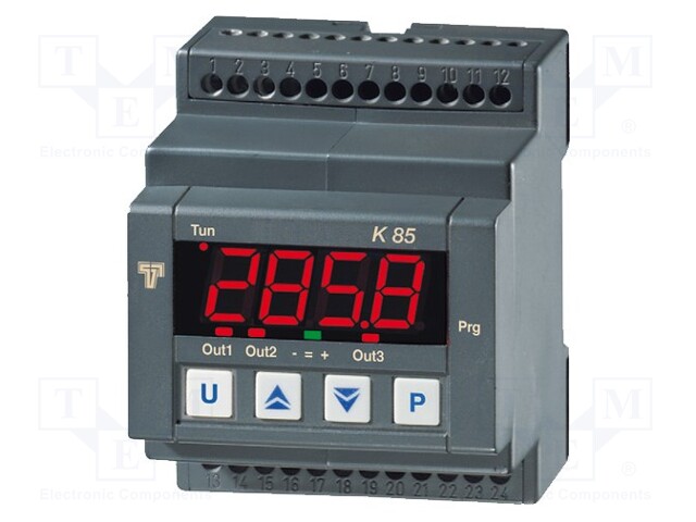 Module: regulator; temperature; SPDT; OUT 2: SPDT; DIN; 250VAC/8A