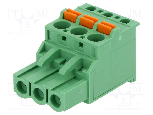 Pluggable terminal block; 5.08mm; ways: 3; angled 90°; plug; 320V