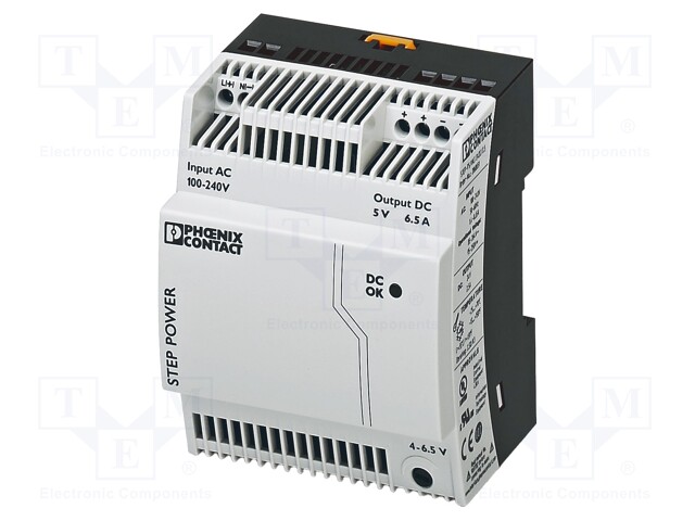 Power supply: switched-mode; Mounting: DIN; IP20