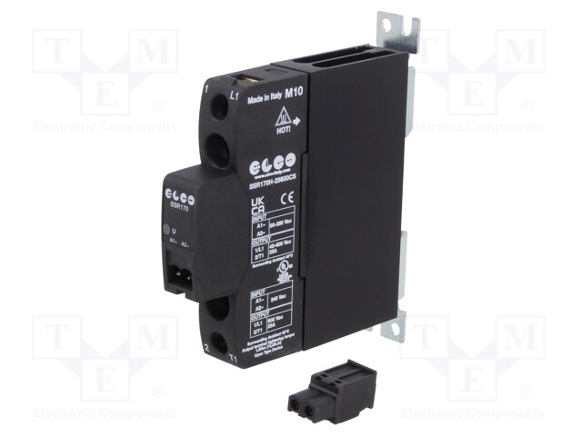 Relay: solid state; Ucntrl: 90÷280VAC; 25A; 48÷600VAC; -40÷80°C