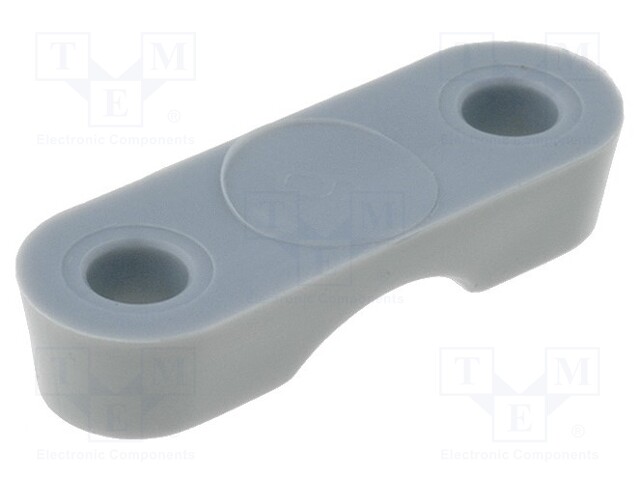 Screw mounted clamp; polyamide; grey; UL94V-2; Ømount.hole: 3mm