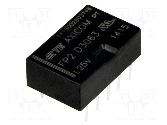 Relay: electromagnetic; DPDT; Ucoil: 5VDC; 0.5A/125VAC; 2A/30VDC