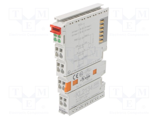 Industrial module: digital output; 24VDC; IP20; OUT: 4