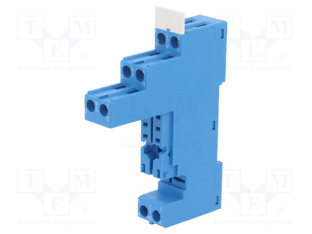 Socket; PIN: 8; 8A; 250VAC; Mounting: DIN; Leads: screw terminals