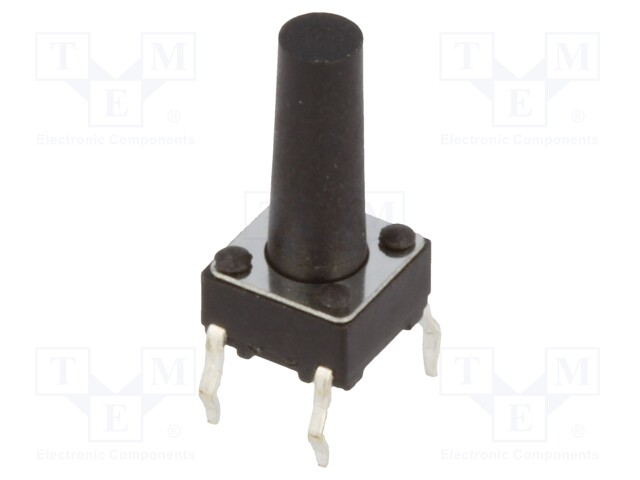 Microswitch TACT; SPST-NO; Pos: 2; 0.05A/12VDC; THT; none; 1.6N
