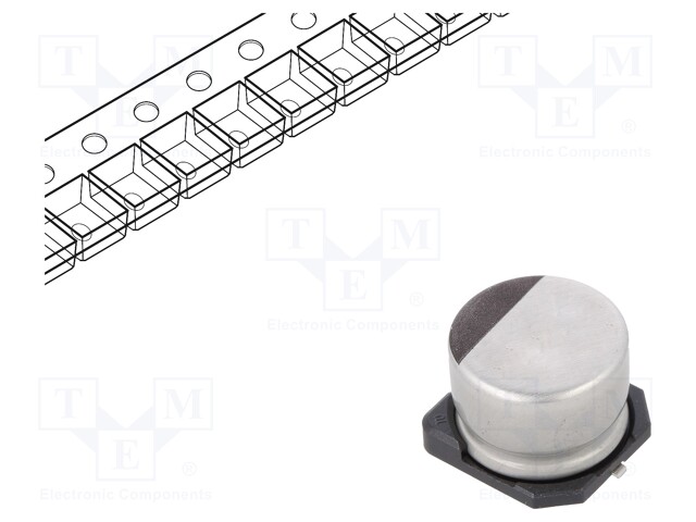 SMD Aluminium Electrolytic Capacitor, Radial Can - SMD, 470 µF, 35 V, CL Series, 2000 hours @ 105°C