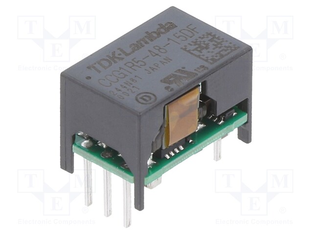 Converter: DC/DC; 1.5W; Uin: 18÷76V; Uout: 15VDC; Uout2: -15VDC; 3g