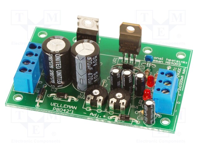 Circuit; symmetric power supply; 1.2÷24V; 24/24VAC; 1A