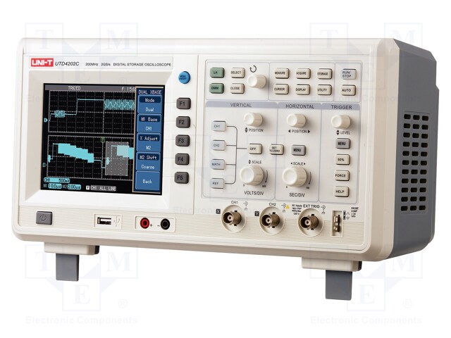 Oscilloscope: digital; Band: ≤200MHz; Channels: 2; 24Mpts; 2,5Gsps