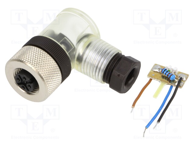 Plug; M12; PIN: 4; female; A code-DeviceNet / CANopen; for cable