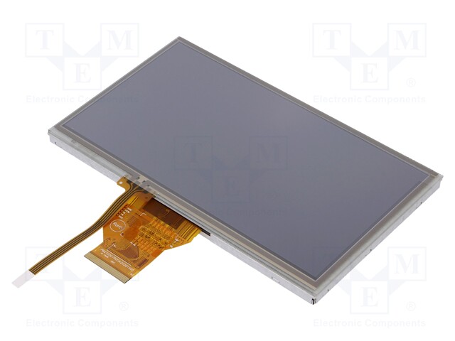 Display: TFT; 7"; 800x480; Illumin: LED; Dim: 165x100x7.2mm