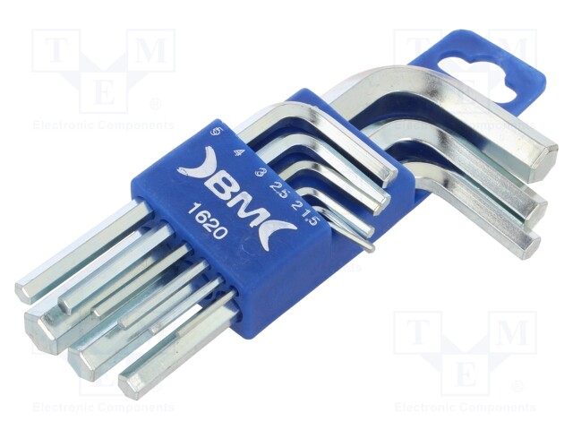 Wrenches set; hex key; Conform to: DIN 911; 9pcs.