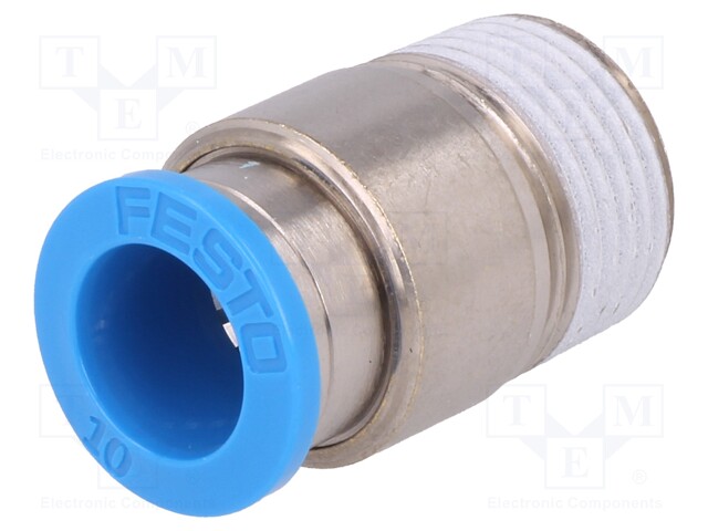 Push-in fitting; threaded,straight; R 3/8"; outside; -0.95÷6bar