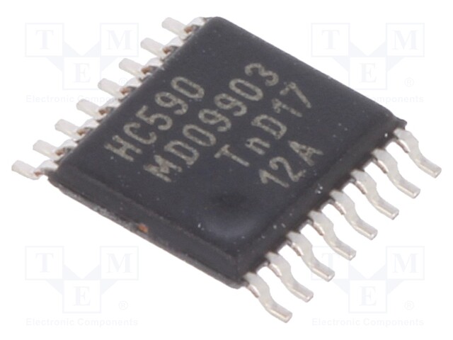 IC: digital; 3-state,8bit,binary up counter; Series: HC; SMD