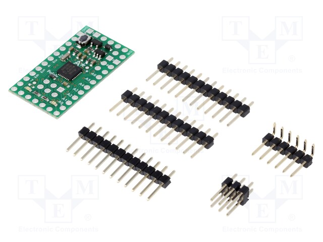 A-Star Micro; LDO; pin strips; ATmega328PB; Usup: 5.5÷15VDC; PWM: 9