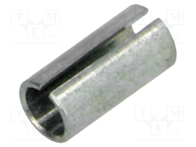 Adapter; nickel plated steel; Shaft d: 3mm; silver; Shaft: smooth