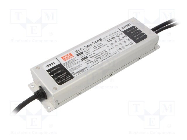 Power supply: switched-mode; LED; 240.3W; 54VDC; 50÷57VDC; IP65