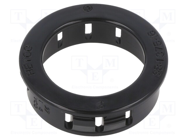 Grommet; Ømount.hole: 34.9mm; Øhole: 25.4mm; black; UL94V-2