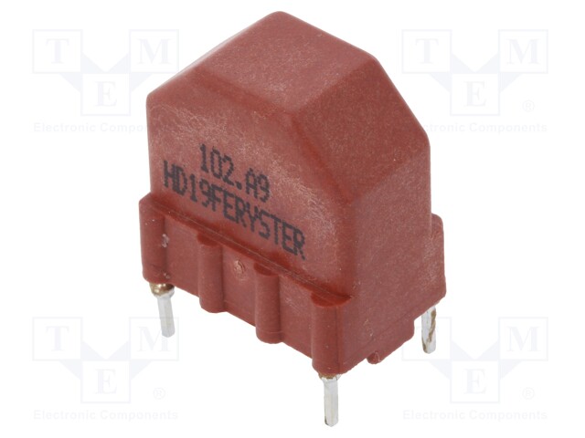 Inductor: wire; THT; 1mH; 900mA; 100mΩ; 230VAC; 10x15mm; -20÷+50%