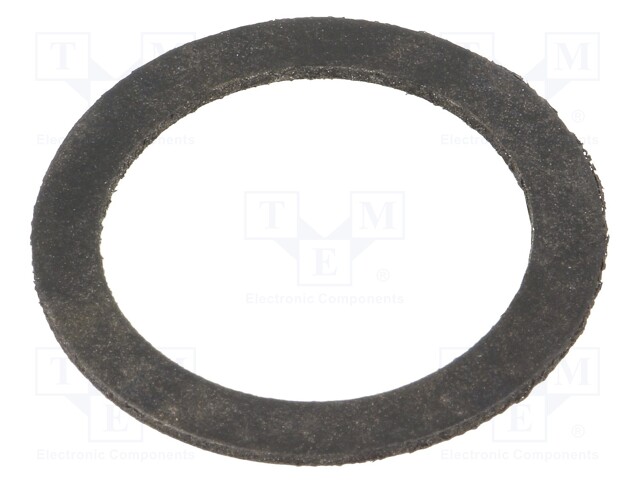 Gasket; chloroprene; D: 1.5mm; Øint: 22mm; Øout: 29mm; PG16; black