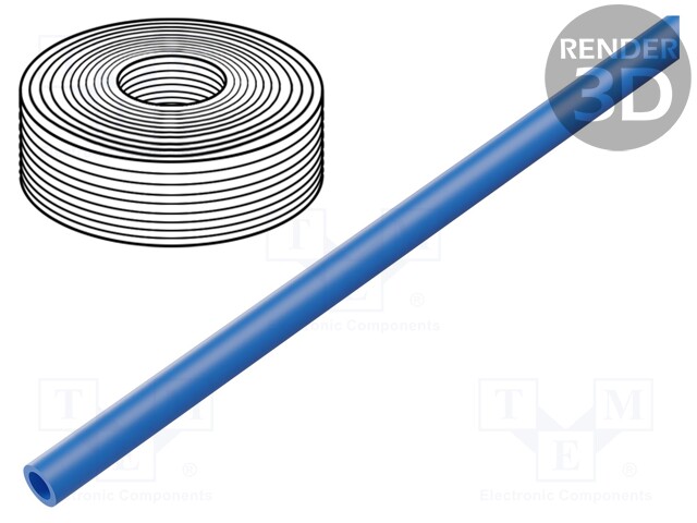 Pneumatic tubing; TPE-U; blue; Application: compressed air,water